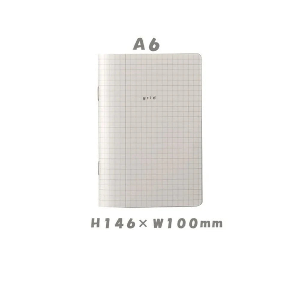 Daigo Isshoni Grid Notebook - White Surfaces Daigo A6 