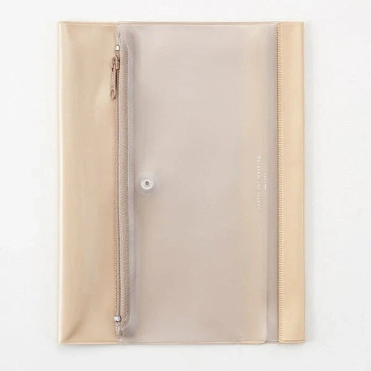 Daigo Isshoni Pen Case Notebook Cover Tools & Accessories Daigo A5 Beige 