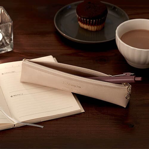Daigo Tea Time Pen Case - Cafe au Lait Tools & Accessories Daigo 