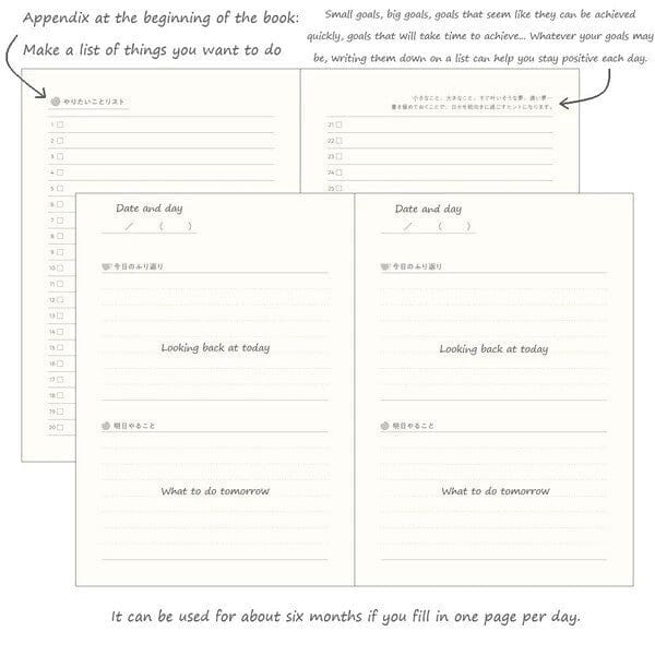 Daigo Tea & Diary Time Evening Diary A6 - Cafe Tools & Accessories Daigo 