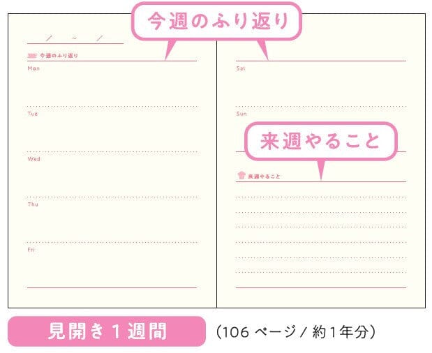 Daigo Tea & Diary Time Weekend Diary A6 - Relax Tools & Accessories Daigo 