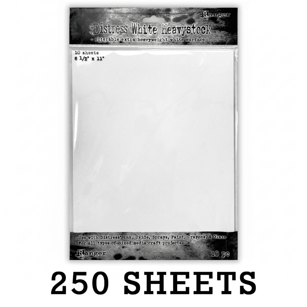 Tim Holtz Distress® White Heavystock 8.5" x 11", 250pk Surfaces Distress 