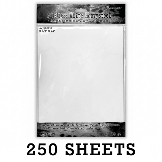 Tim Holtz Distress® White Heavystock 8.5" x 11", 250pk Surfaces Distress 