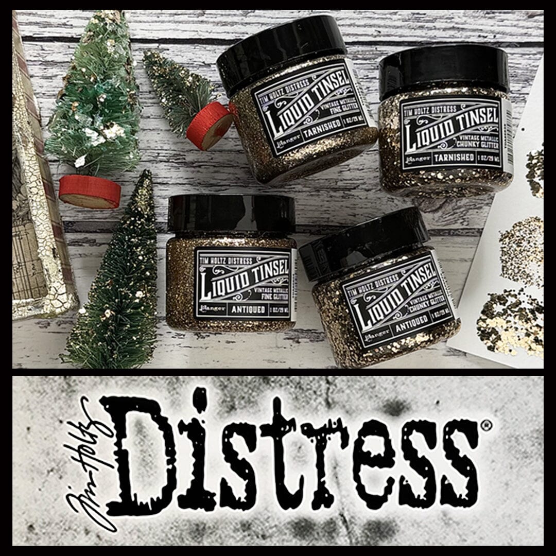Tim Holtz Distress® Liquid Tinsel, Tarnished Paint & Mediums Distress 