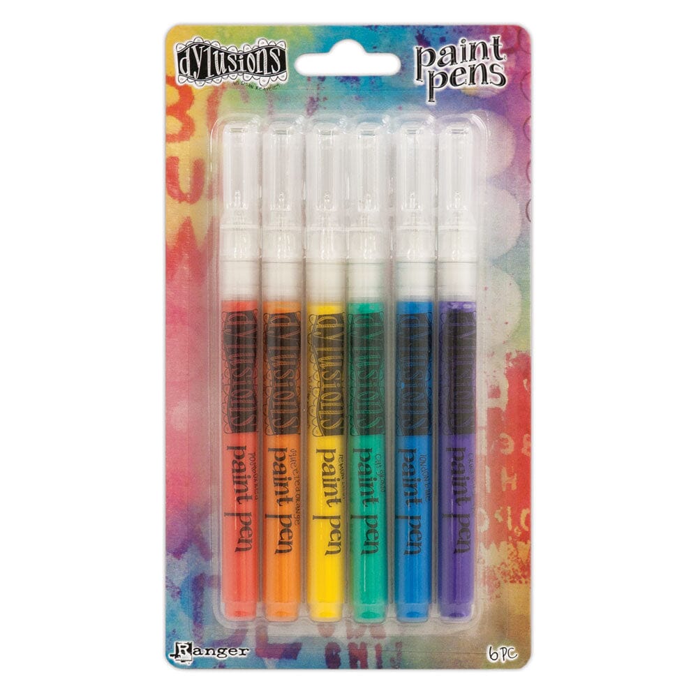 Dylusions Paint Pens-Basics, 6pc Writing & Coloring Dylusions 