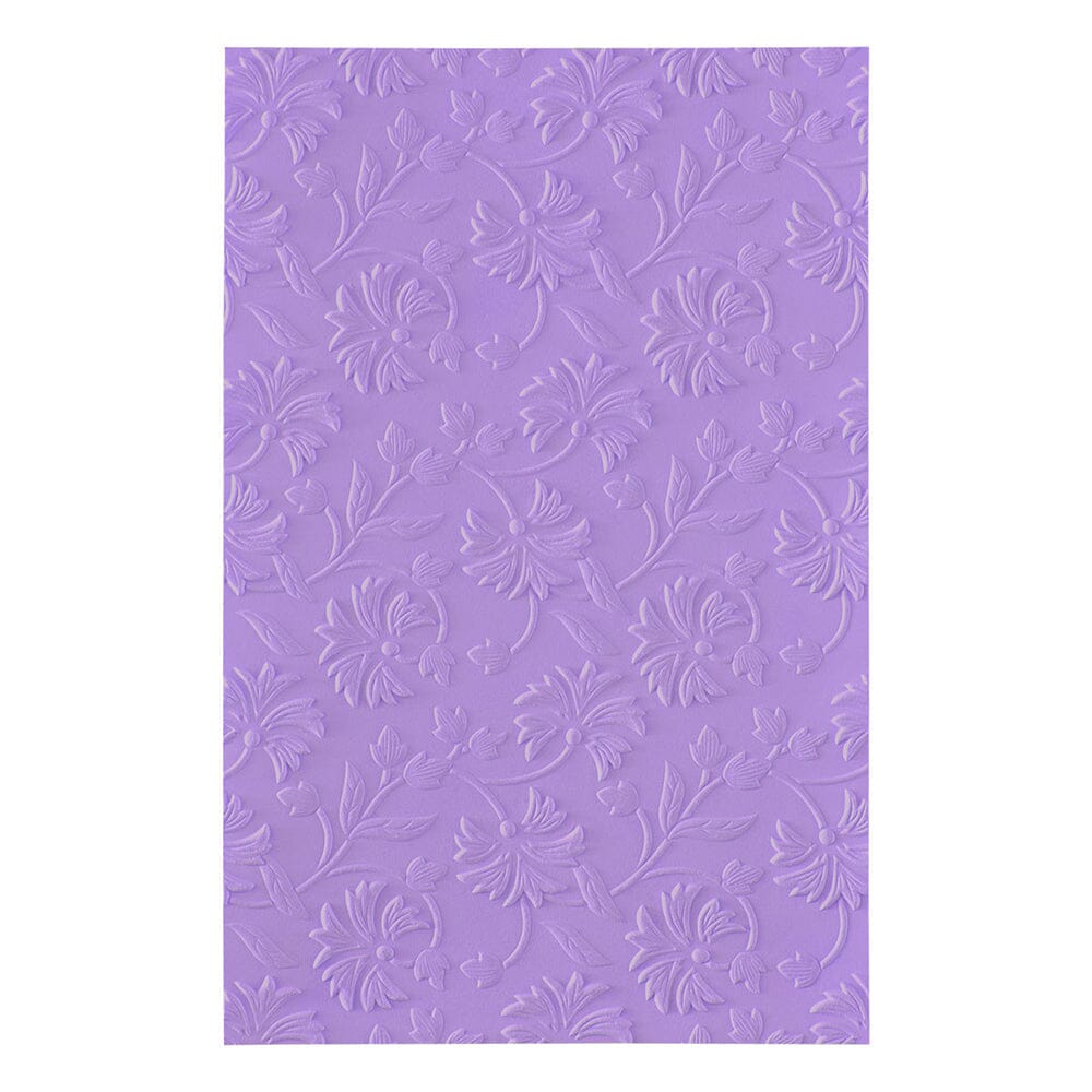 Simon Hurley create. Spellbinders Flowing Florals 3D Embossing Folder