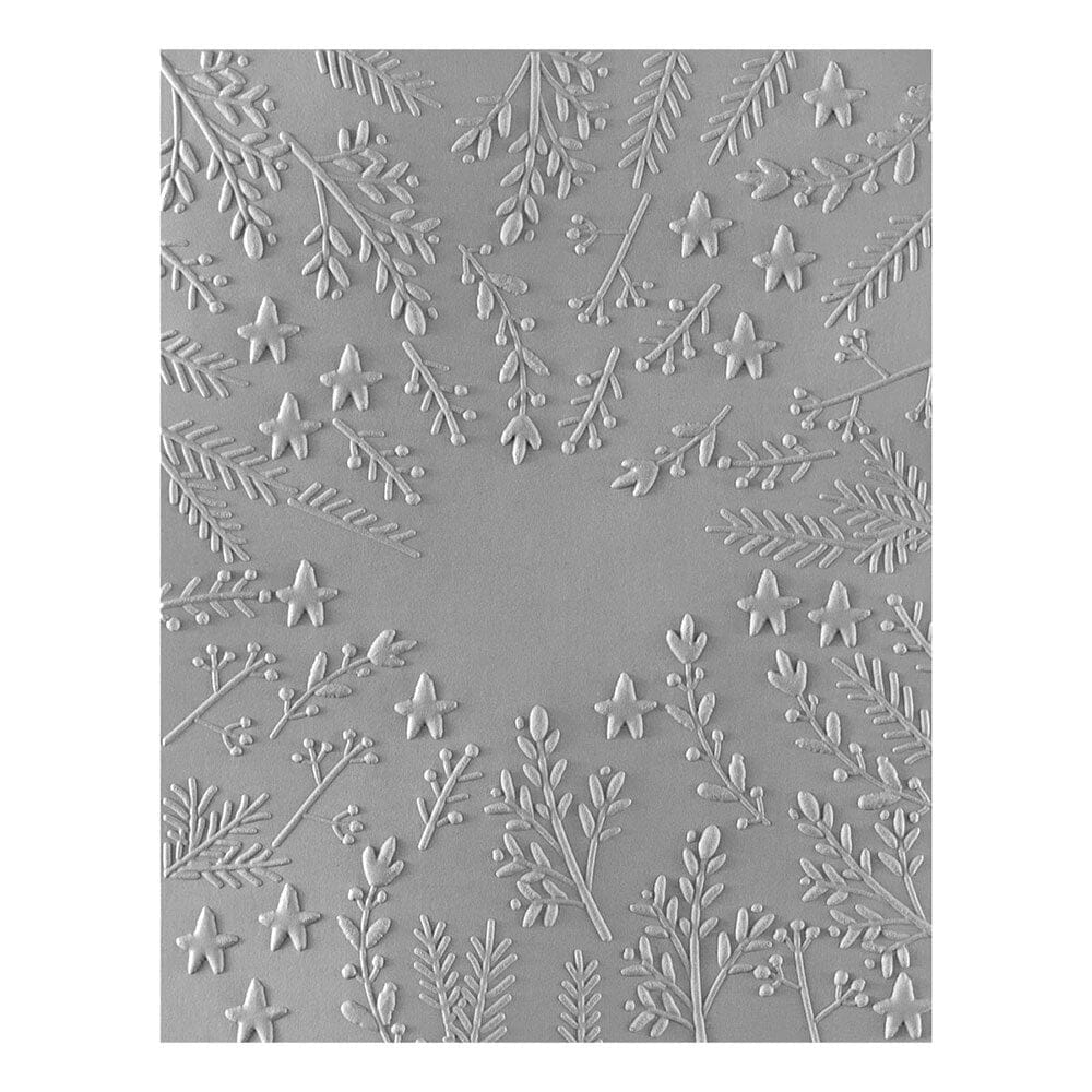Dina Wakley MEdia Spellbinders Stars and Fronds 3D Embossing Folder Dies Dina Wakley Media 