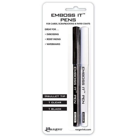 Emboss It™ Embossing Pens Black & Clear, 2pc Writing & Coloring Ranger Ink 