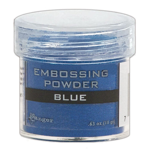 Embossing Powder Blue, 1oz Jar Powders Ranger Ink 