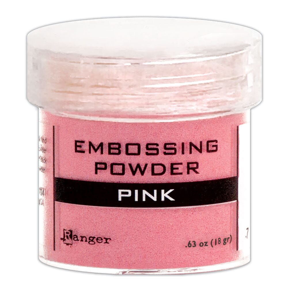 Embossing Powder Pink, 1oz Jar Powders Ranger Ink 