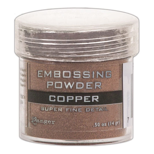 Embossing Powder Super Fine Copper, 1oz Jar Powders Ranger Ink 