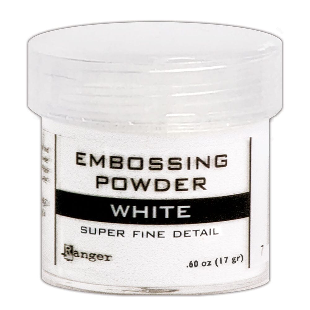 Embossing Powder Super Fine White, 1oz Jar Powders Ranger Ink 
