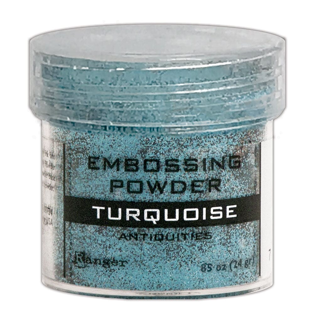 Embossing Powder Turquoise, 1oz Jar Powders Ranger Ink 