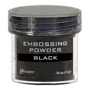 Embossing Powder Black, 1oz Jar Powders Ranger Ink 
