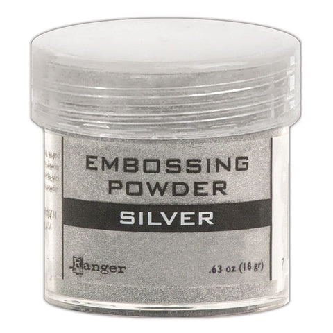 Embossing Powder Silver, 1oz Jar Powders Ranger Ink 
