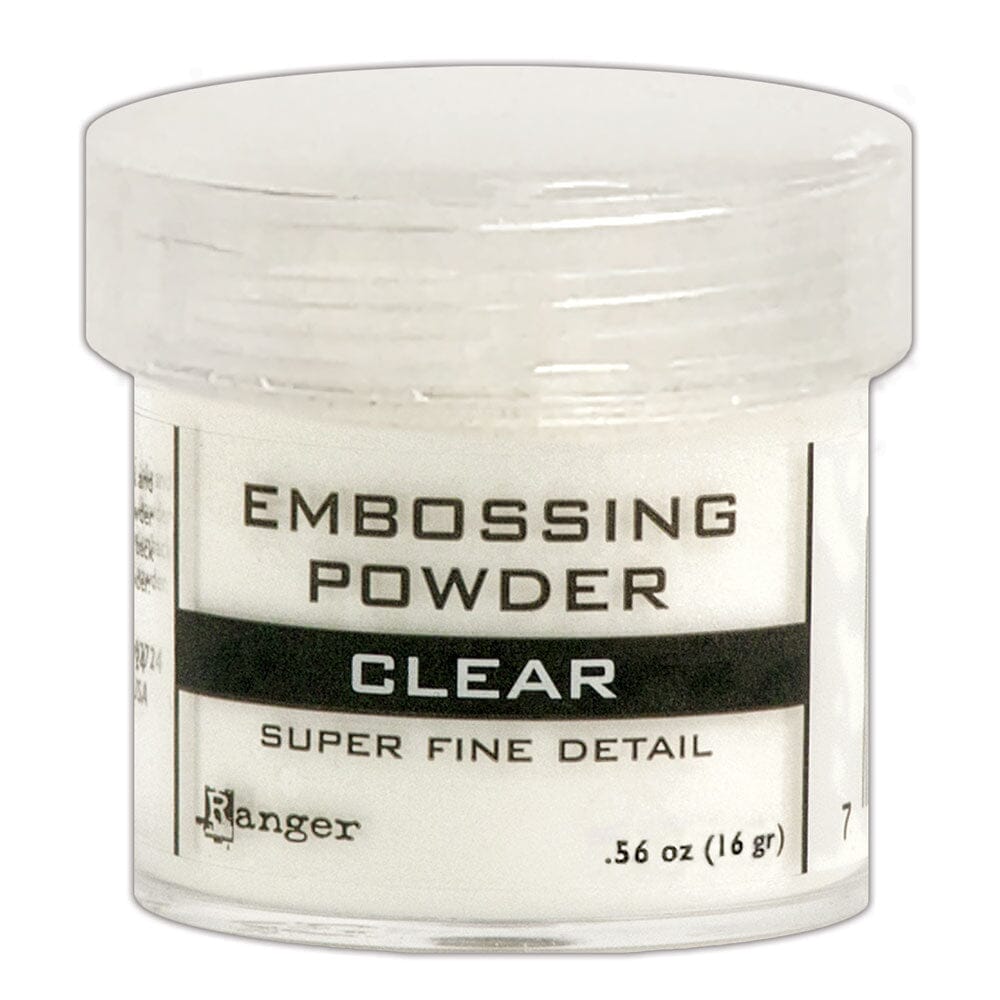 Embossing Powder Super Fine Clear, 1oz Jar Powders Ranger Ink 