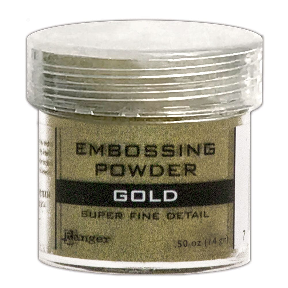 Embossing Powder Super Fine Gold, 1oz Jar Powders Ranger Ink 