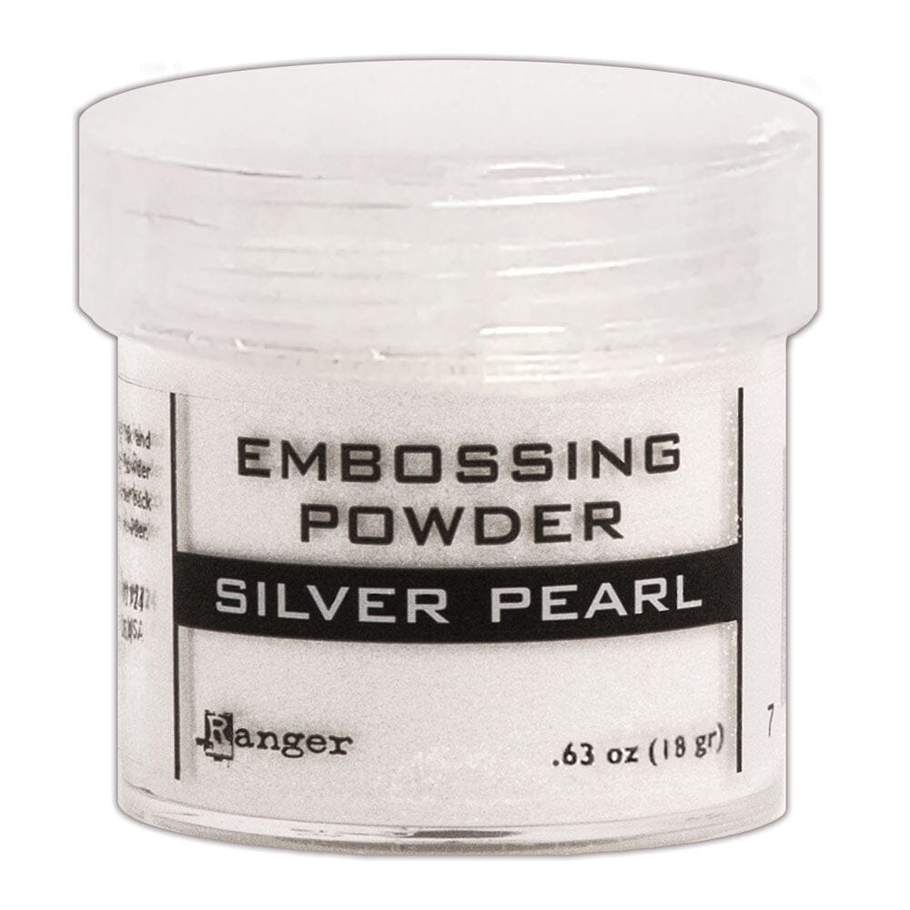 Embossing Powder Silver Pearl, 1oz Jar Powders Ranger Ink 