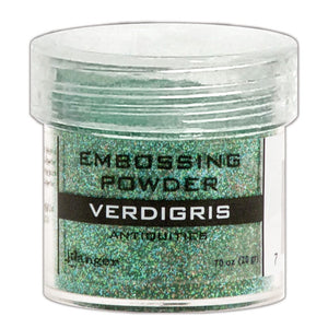Embossing Powder Verdigris, 1oz Jar Powders Ranger Ink 