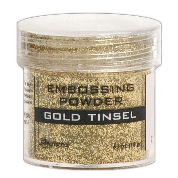Embossing Powder Gold Tinsel, 1oz Jar Powders Ranger Ink 