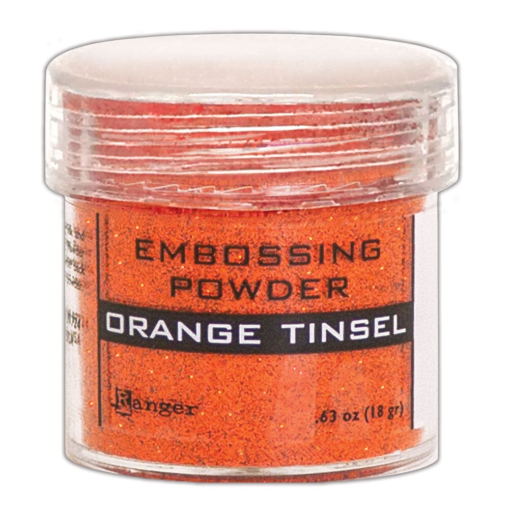 Embossing Powder Orange Tinsel, 1oz Jar Powders Ranger Ink 