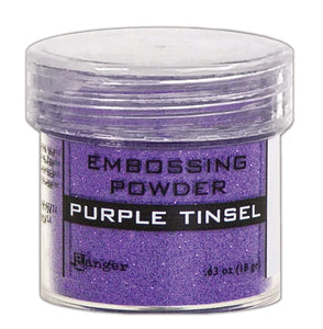 Embossing Powder Purple Tinsel, 1oz Jar Powders Ranger Ink 