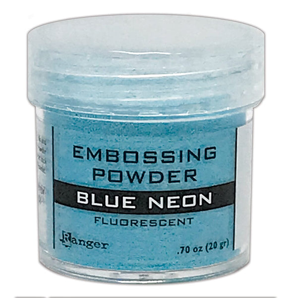 Embossing Powder Blue Neon, 1oz Jar Powders Ranger Ink 