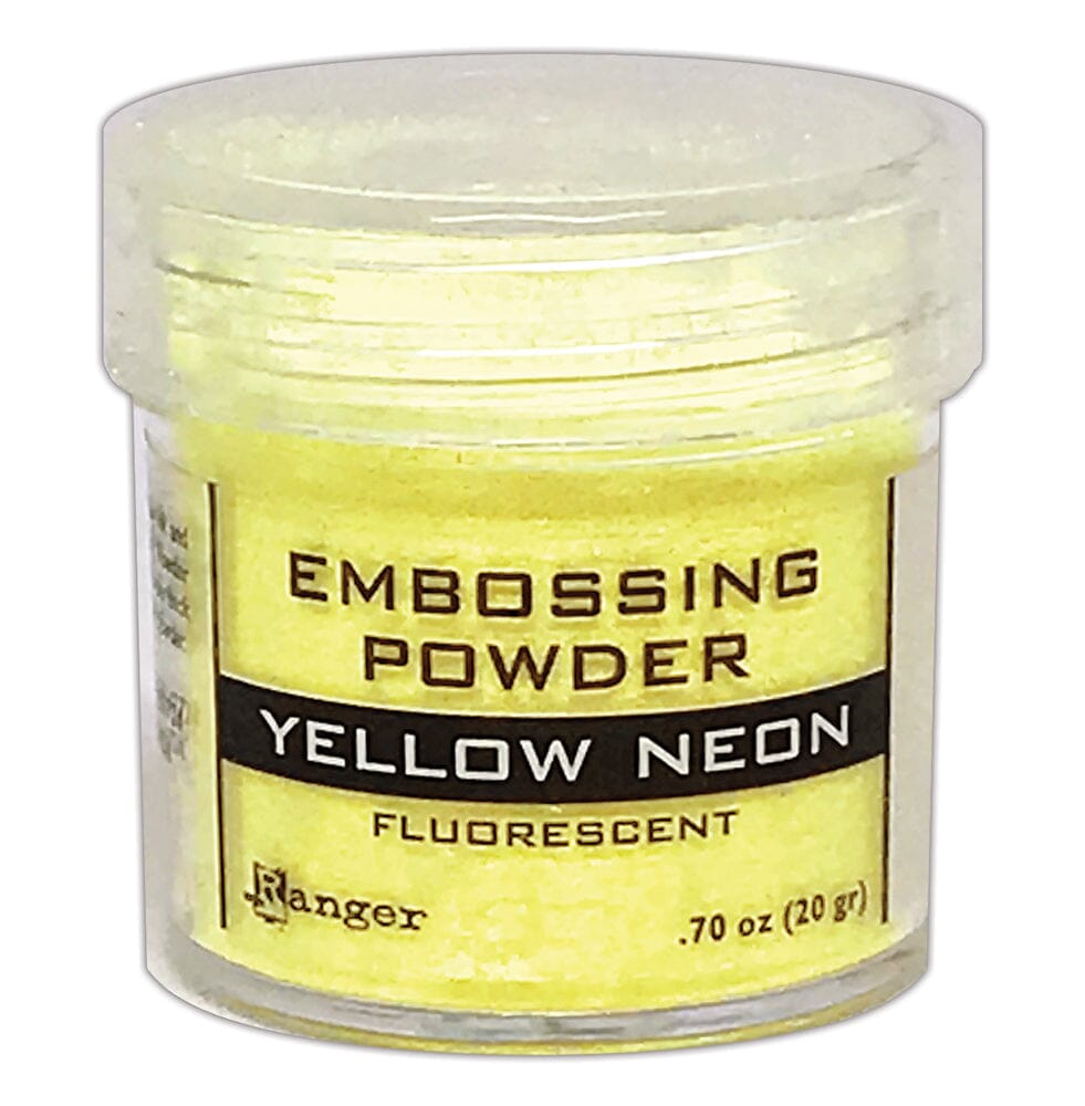 Embossing Powder Yellow Neon, 1oz Jar Powders Ranger Ink 