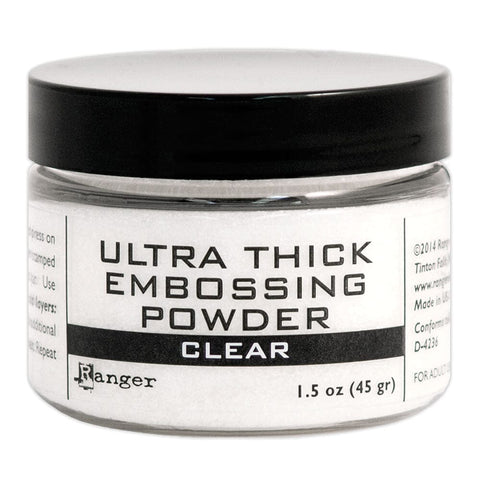 Embossing Powder Ultra Thick Clear Jar Powders Ranger Ink 1.5 oz. 