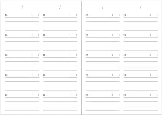 Daigo Date Free Easy 5 Year Journal B6 - Navy Surfaces Daigo 