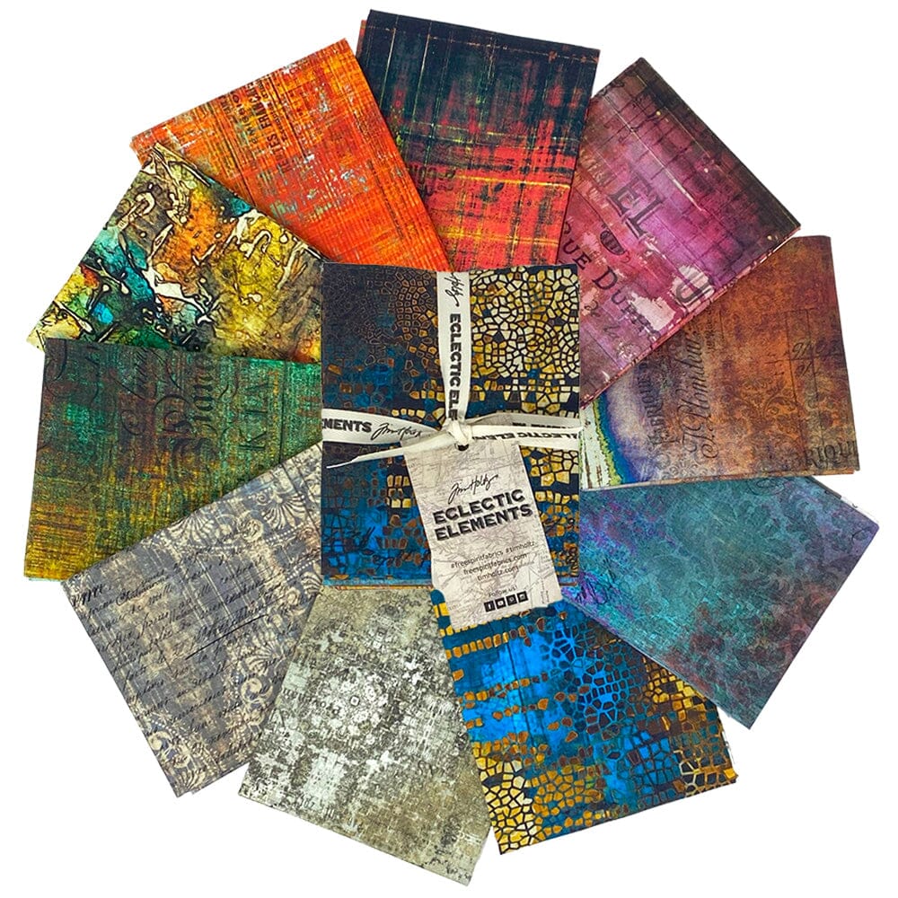 Tim Holtz Eclectic Elements Pre-Cut Fat Quarters FreeSpirit Fabrics, Abandoned 2 Fabric Tim Holtz Other 