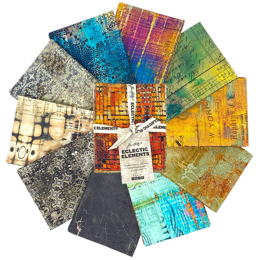 Tim Holtz Eclectic Elements Pre-Cut Fat Quarters FreeSpirit Fabrics, Abandoned Fabric Tim Holtz Other 