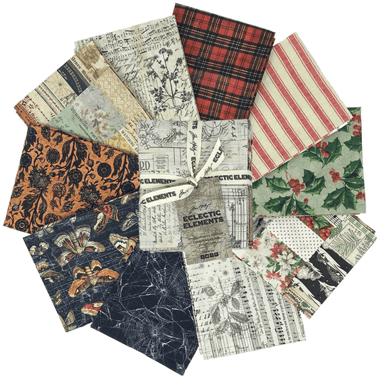 Tim Holtz Eclectic Elements Pre-Cut Fat Quarters FreeSpirit Fabrics, Seasonal Fabric Tim Holtz Other 