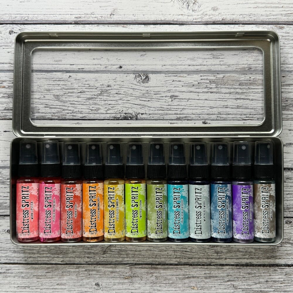 Tim Holtz Distress® Spritz Storage Tin 3pk Tools & Accessories Distress 