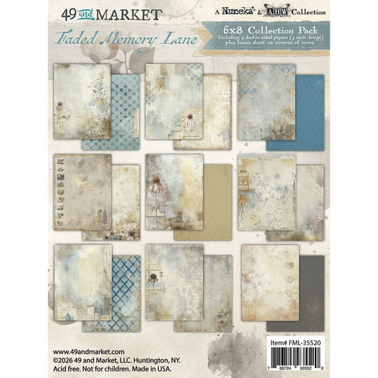 49 and Market Faded Memory Lane - 6x8 Collection Pack Surfaces 49 and Market 