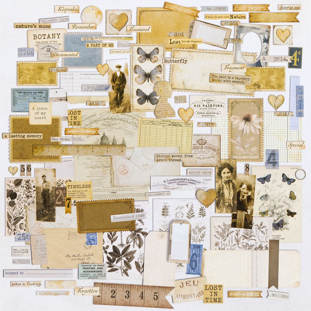 49 and Market Faded Memory Lane - Ephemera Set Surfaces 49 and Market 