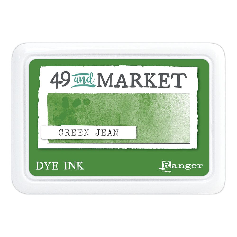 49 and Market Dye Ink Pad, Green Jean Ink Pad 49 and Market 