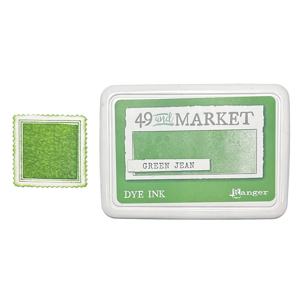 49 and Market Dye Ink Pad, Green Jean Ink Pad 49 and Market 