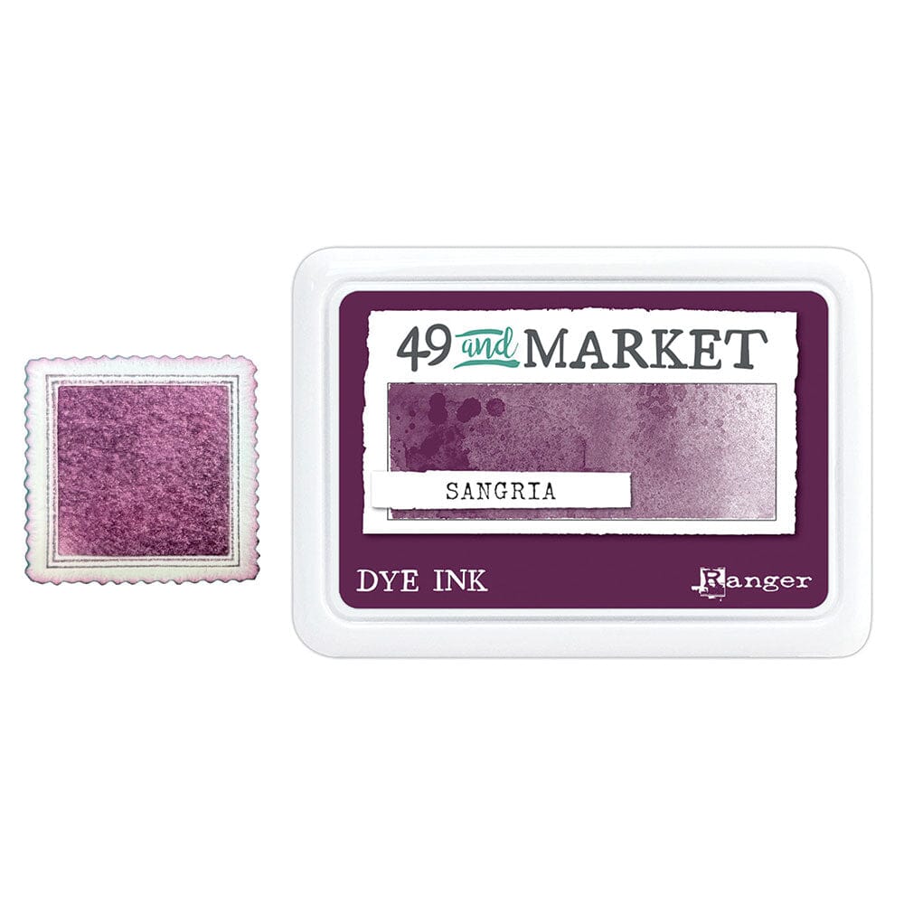 49 and Market Dye Ink Pad, Sangria Ink Pad 49 and Market 