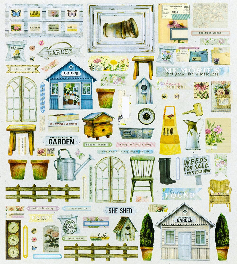 49 and Market From the Garden - Die-cut Elements Surfaces 49 and Market 
