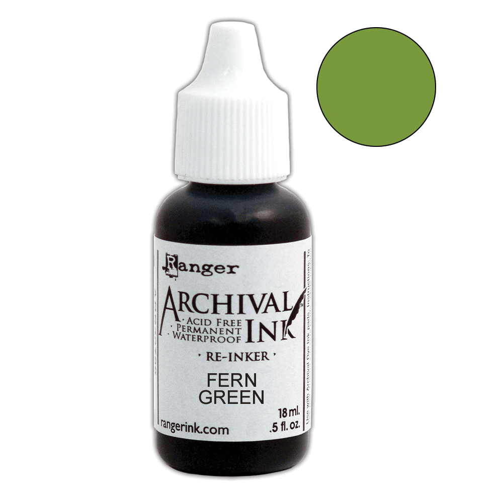 Wendy Vecchi Archival Ink™ Pad Re-Inker Fern Green, 0.5oz Ink Wendy Vecchi 