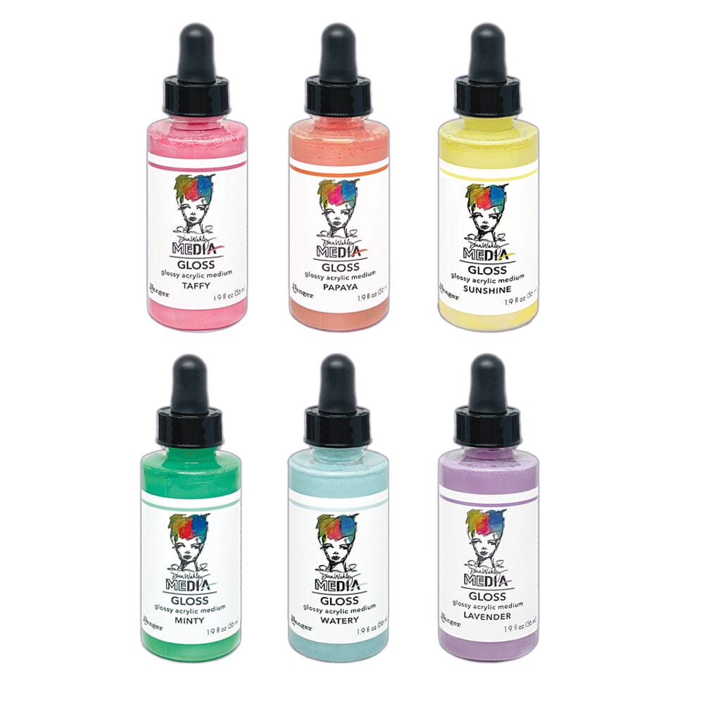 Dina Wakley MEdia Gloss 2oz Bundle Ink Dina Wakley Media 