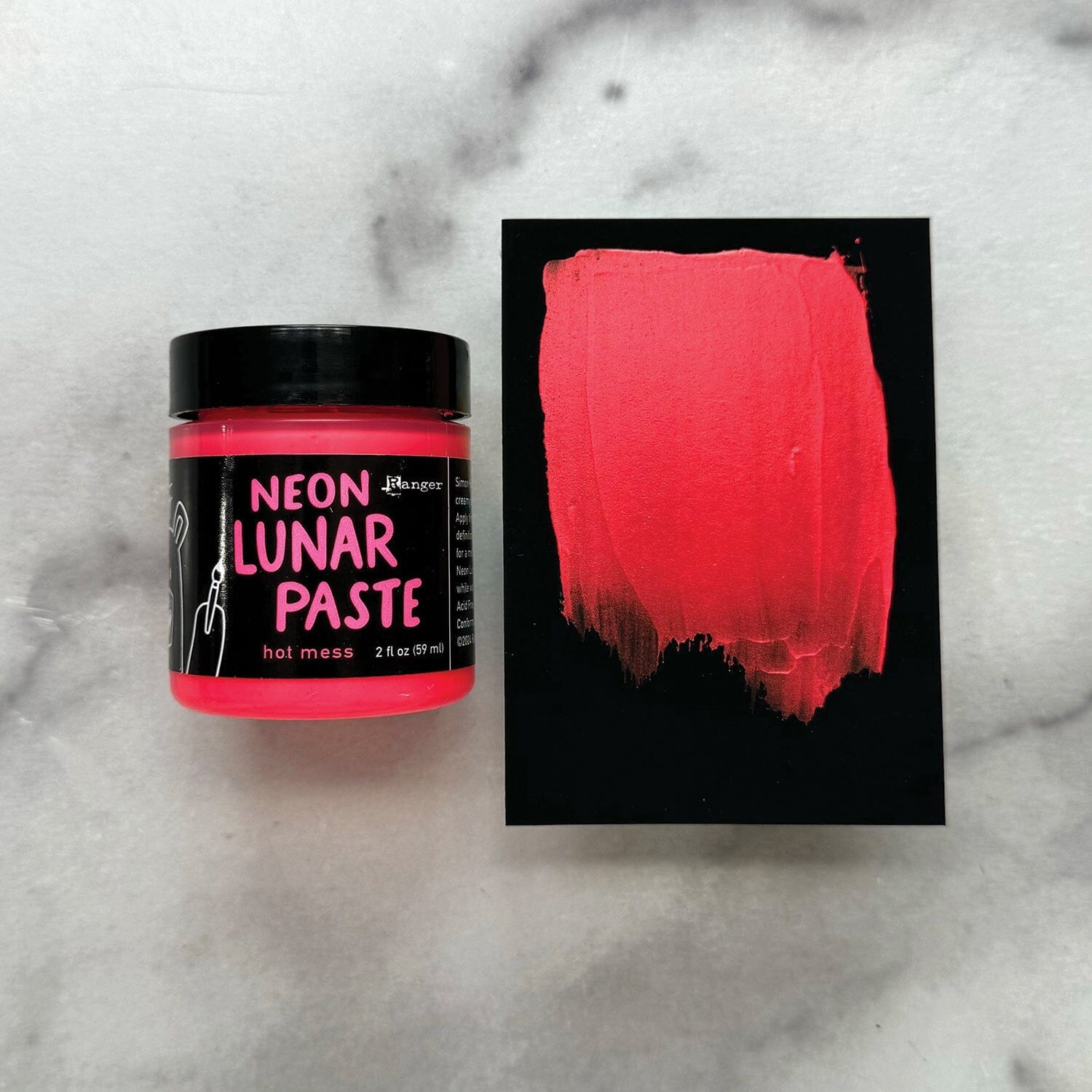Simon Hurley create. Neon Lunar Paste Hot Mess, 2oz Adhesives & Mediums Simon Hurley 
