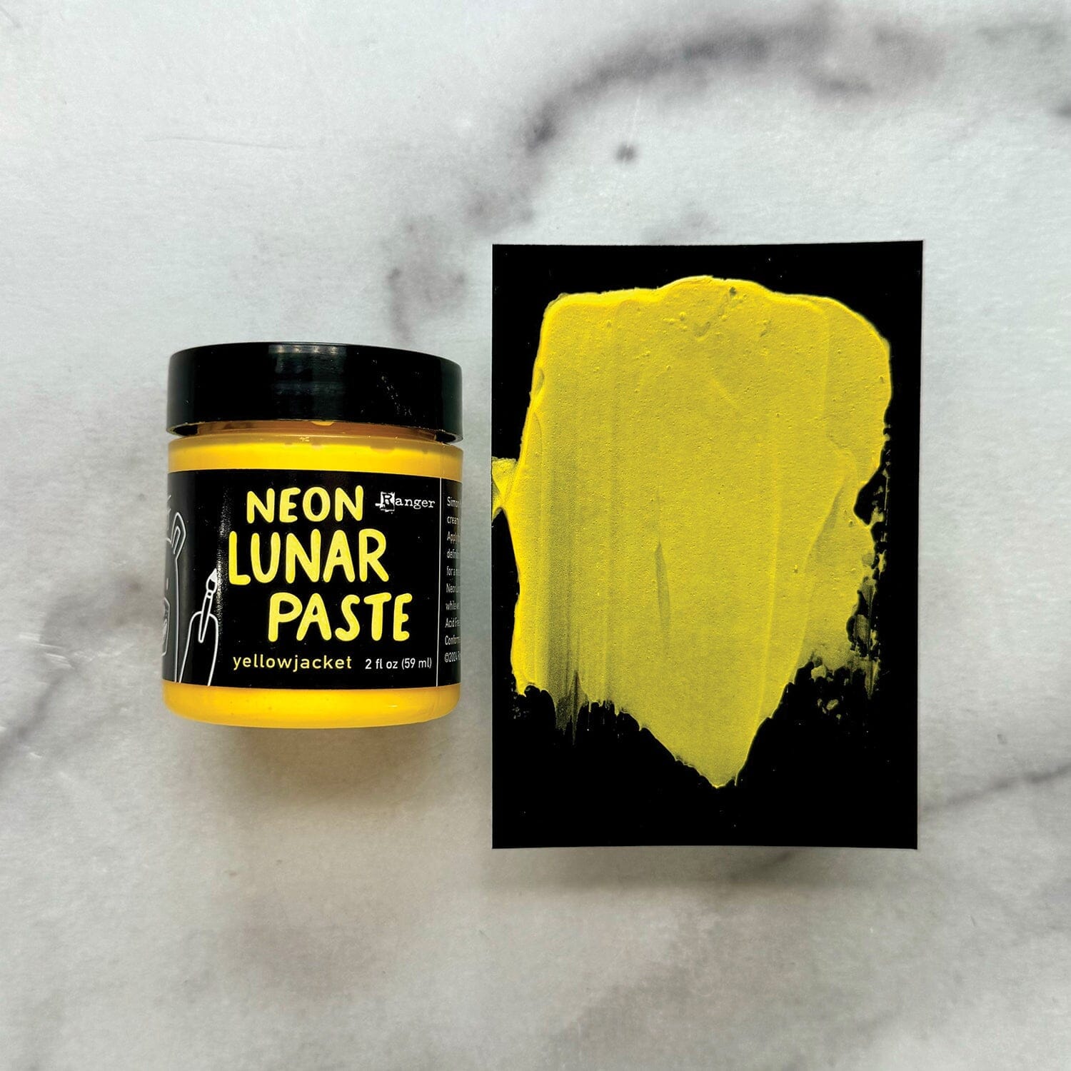 Simon Hurley create. Neon Lunar Paste Yellow Jacket, 2oz Adhesives & Mediums Simon Hurley 