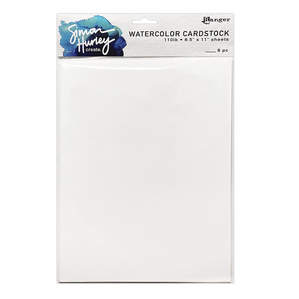 Simon Hurley create. Smooth Watercolor Cardstock 8pk Surfaces Simon Hurley 