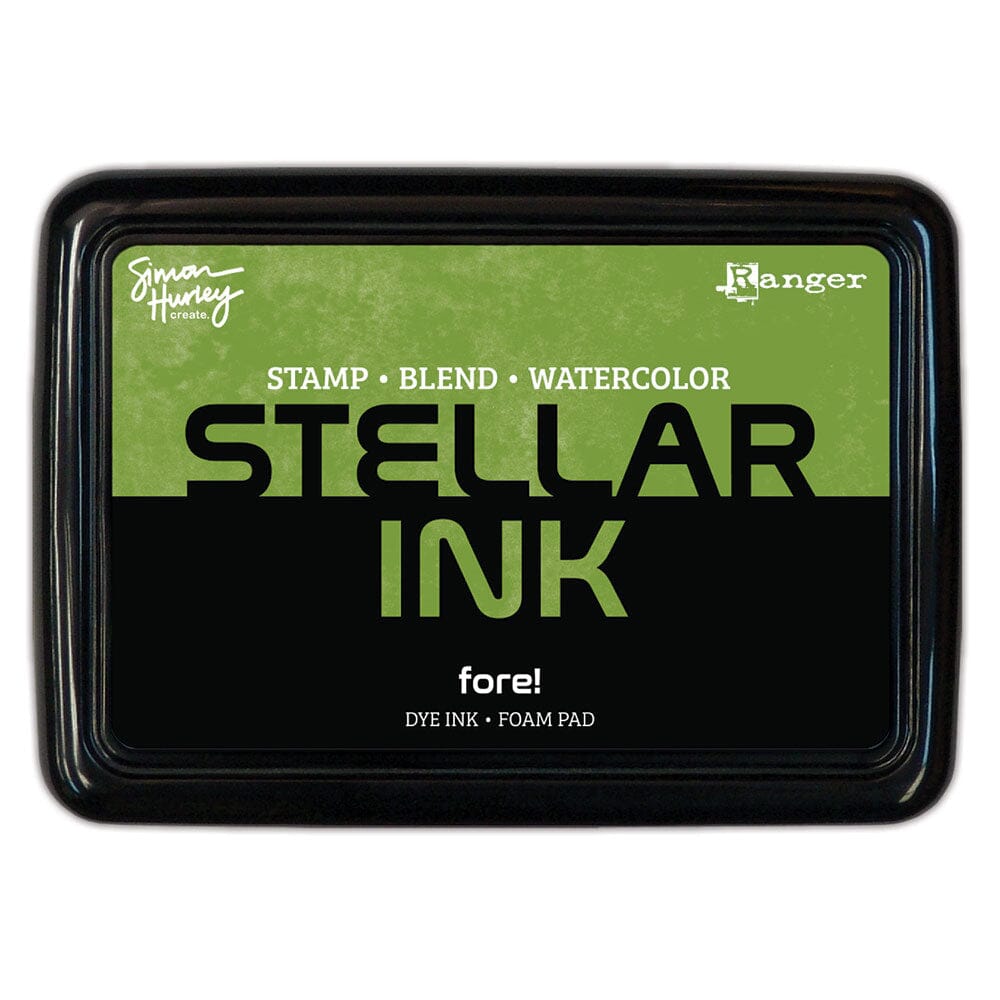 Simon Hurley create. Stellar Foam Dye Ink Pad, Fore! Ink Pad Simon Hurley 