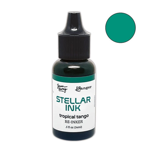 Simon Hurley create. Stellar Dye Ink Re-Inker, Tropical Tango Ink Simon Hurley 