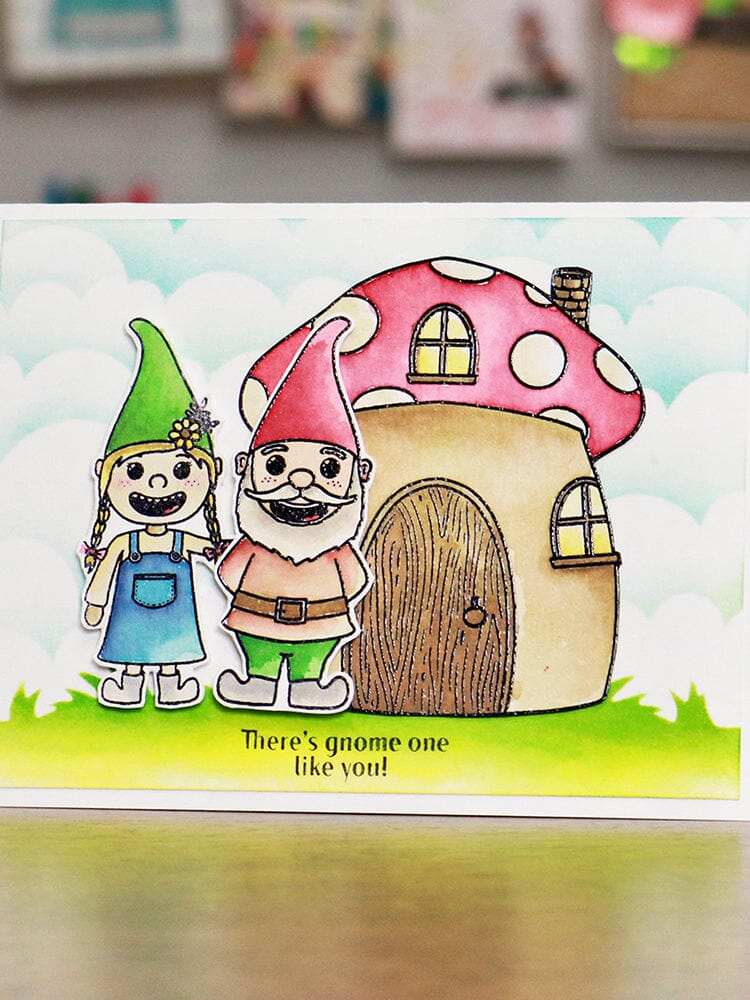 Simon Hurley create. Photopolymer Stamp Gnome Party! Stamps Simon Hurley 