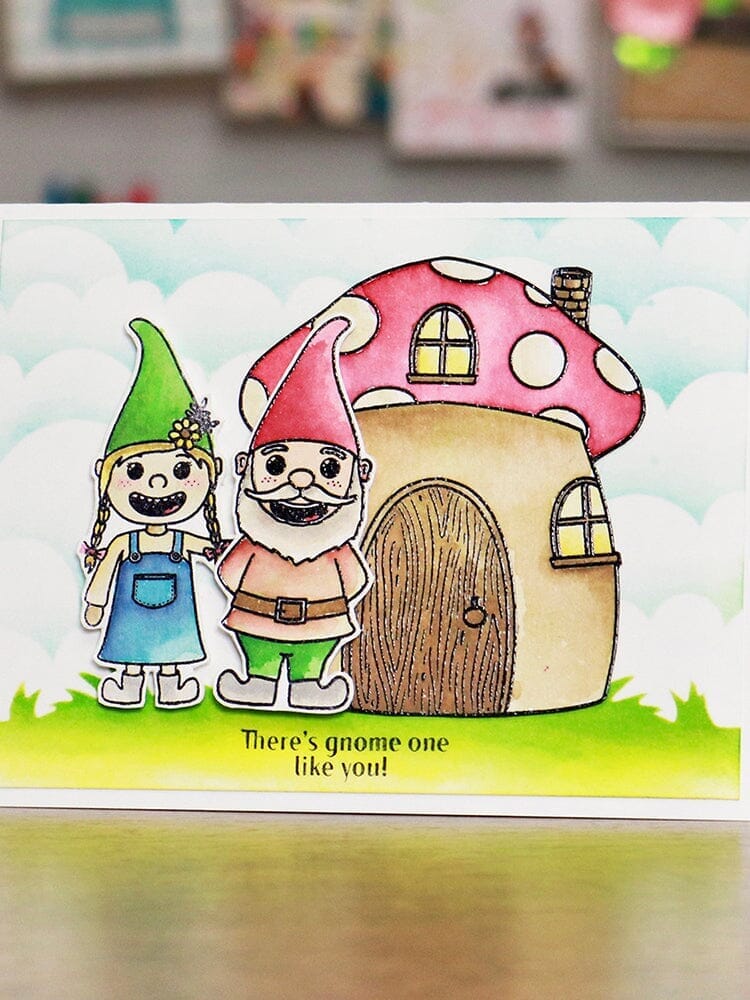 Simon Hurley create. Photopolymer Stamp Gnome Party! Stamps Simon Hurley 