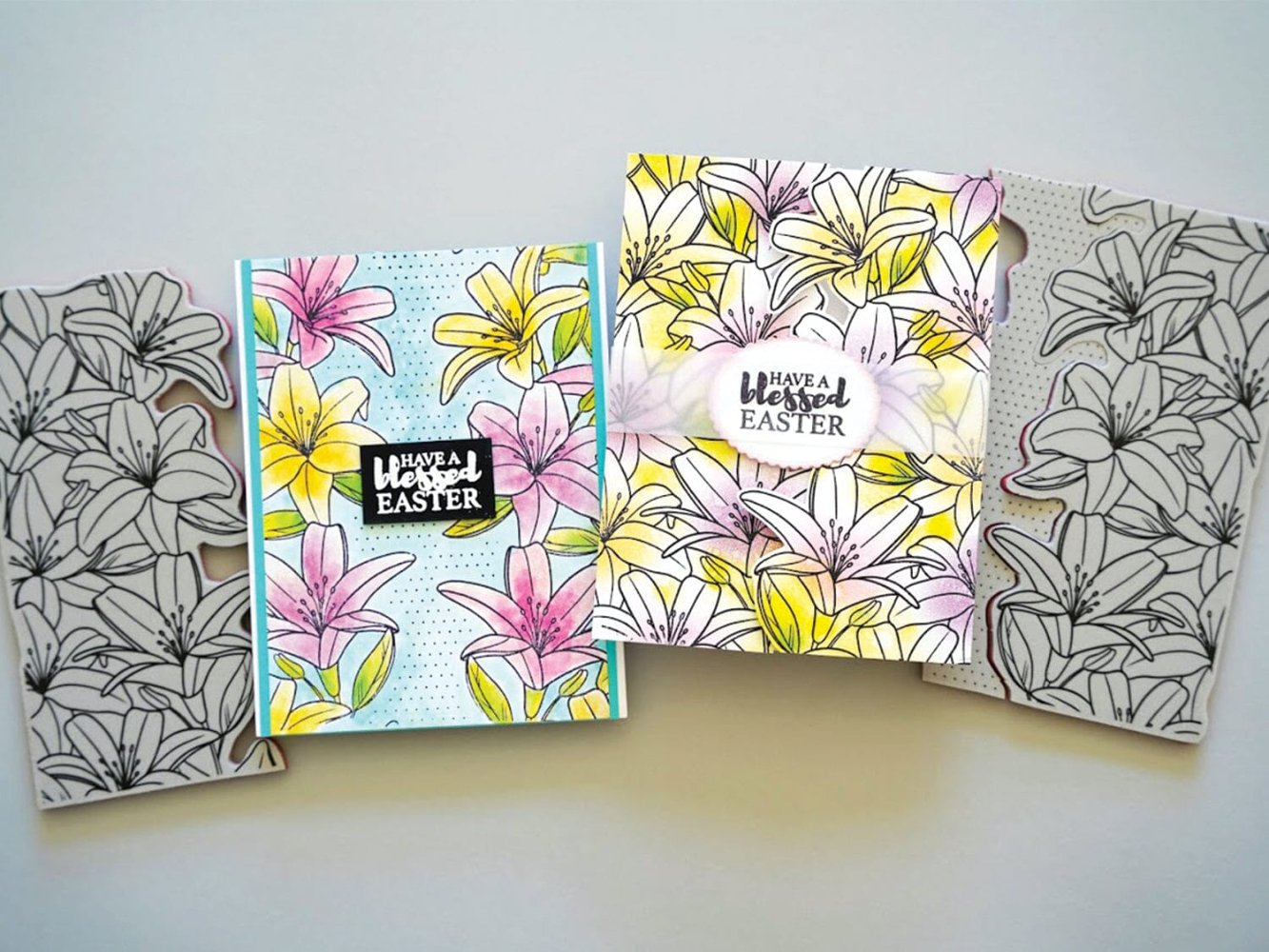 Simon Hurley create. Background Stamp Lovely Lilies Stamps Simon Hurley 